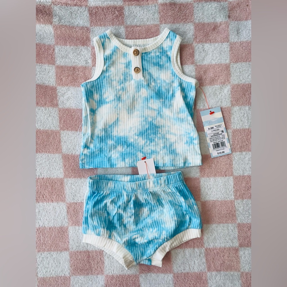 Cat & jack 2 piece set size 0-3 months